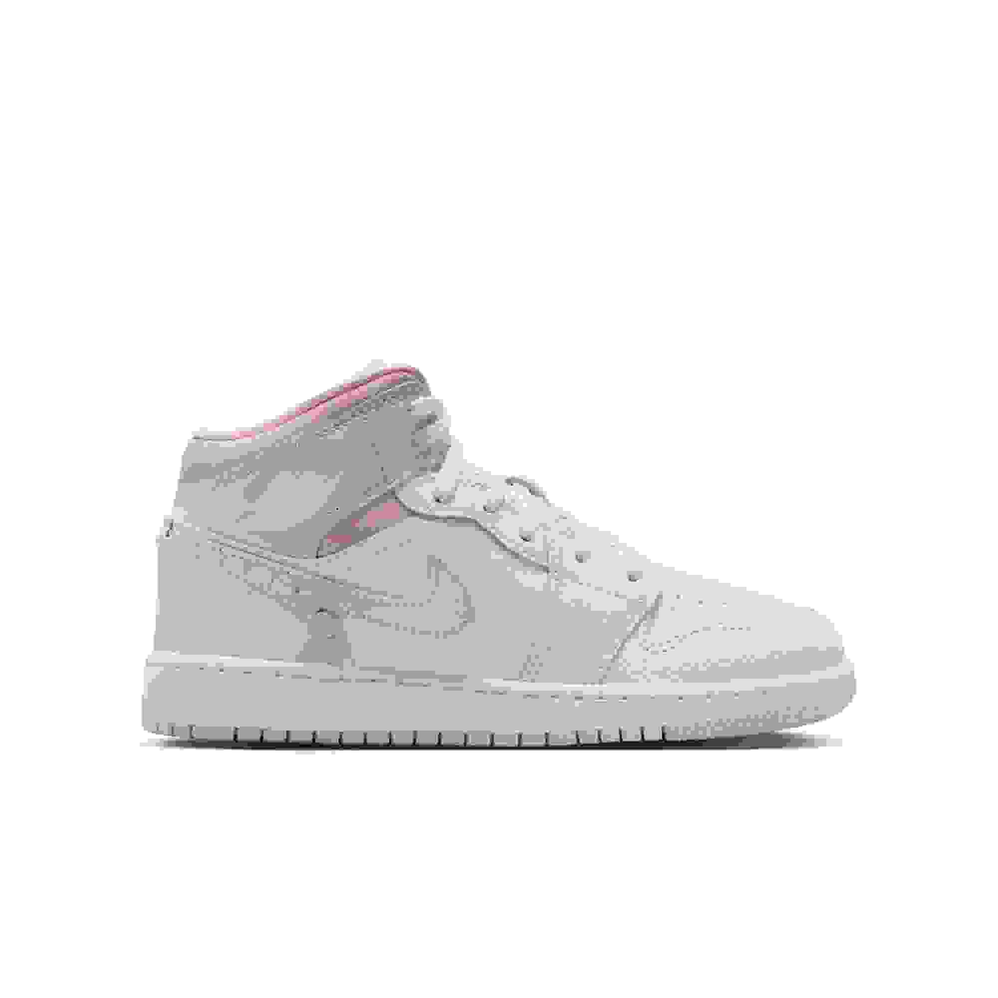 Jordan 1 Mid SE Grade School Girls' "Half Blue/Ivory/White" Shoe